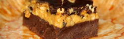 Ciasto brownie snickers