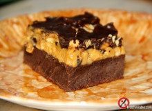 Ciasto brownie snickers