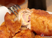 Roladki wieprzowe z wędzonym serem i szynką szwarcwaldzką